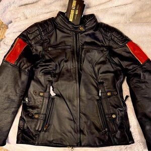 NWT Women’s Large Harley Davidson 120th Edition Leather Jacket